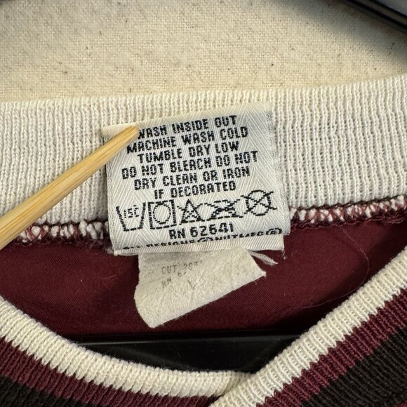 Vintage Nutmeg Mills Sweatshirt Mens Medium Crewneck Pullover Made USA 90s - Picture 5 of 8